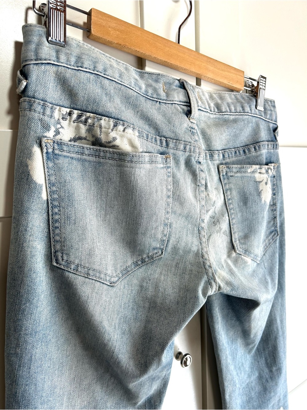 Free People Magnolia Print Light Wash Skinny Ankle Jeans, size 26 - Picture 4 of 16